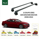 Bmw 3 Serisi Coupe E92 (2006-2013) Ara Atkı Portbagaj Taşıyıcı - Paw Pro 3 Siyah