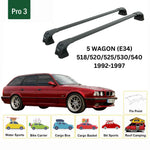 Paw BMW 5 Serisi Wagon E34 (1992-1997) Ara Atkı Portbagaj Taşıyıcı Pro 3 Siyah