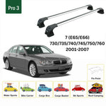 Paw BMW 7 Serisi E65/E66 (2001-2007) Ara Atkı Portbagaj Taşıyıcı Pro 3 Gri