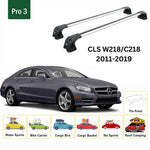 Paw Mercedes-Benz CLS (W218) 2011-2018 Ara Atkı Portbagaj Taşıyıcı - Pro 3 Gri