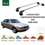 Paw BMW 5 Serisi Sedan E34 (1988-1995) Ara Atkı Portbagaj Taşıyıcı Pro 3 Gri