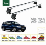 BMW X3 E83 2003-2010 Kanalsız Tavan Port Bagaj Taşıyıcı Ara Atkı Toros Serisi Pro 4 Gri