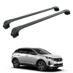 Peugeot 3008 2017-2024 Roof Rack System Carrier Cross Bars Flush Roof Siyah