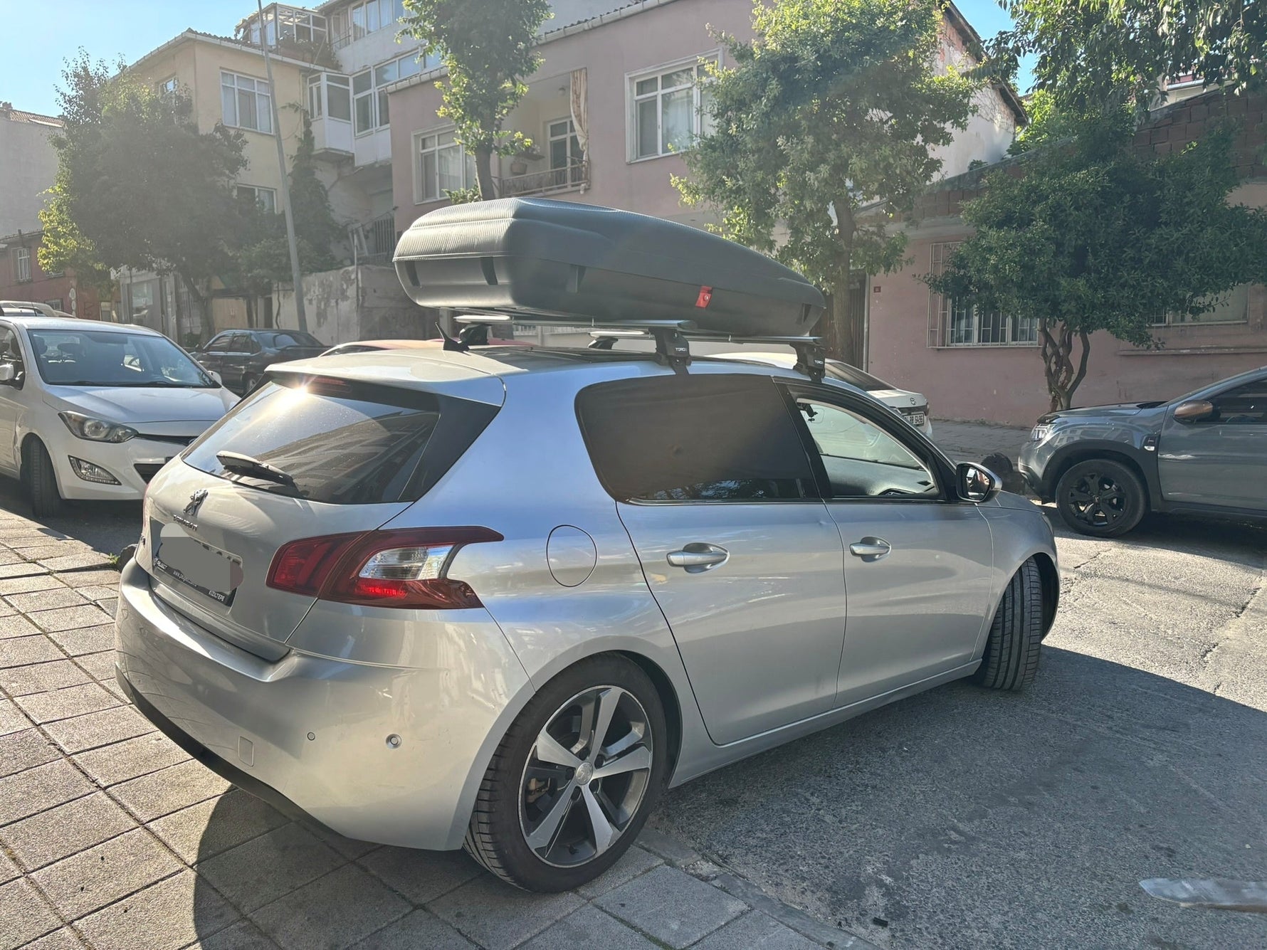 Peugeot 308 20213-2021 Oluksuz Üst Tavan Portbagaj Taşıyıcı Ara Atkısı Toros Serisi Pro 4 Siyah