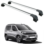 Peugeot Rifter 2023-2025 Portbagaj Taşıyıcı Ara Atkisi - Ara Çubuk Paw Pro 2 Gri
