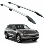 Porsche Cayenne 2003-2010 Roof Rack Aluminium Side Rails Plus Series - Grey