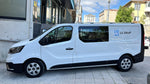 Renault Trafic X82 Kısa Şase (2014-2025) Araç Üstü Alüminyum Tavan Yan Rayları Plus Serisi - Gri