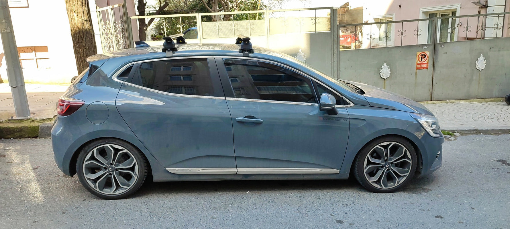 Renault Clio 5 HB Tavan Portbagaj Taşıyıcı Ara Atkı - Toros Pro 4 Siyah