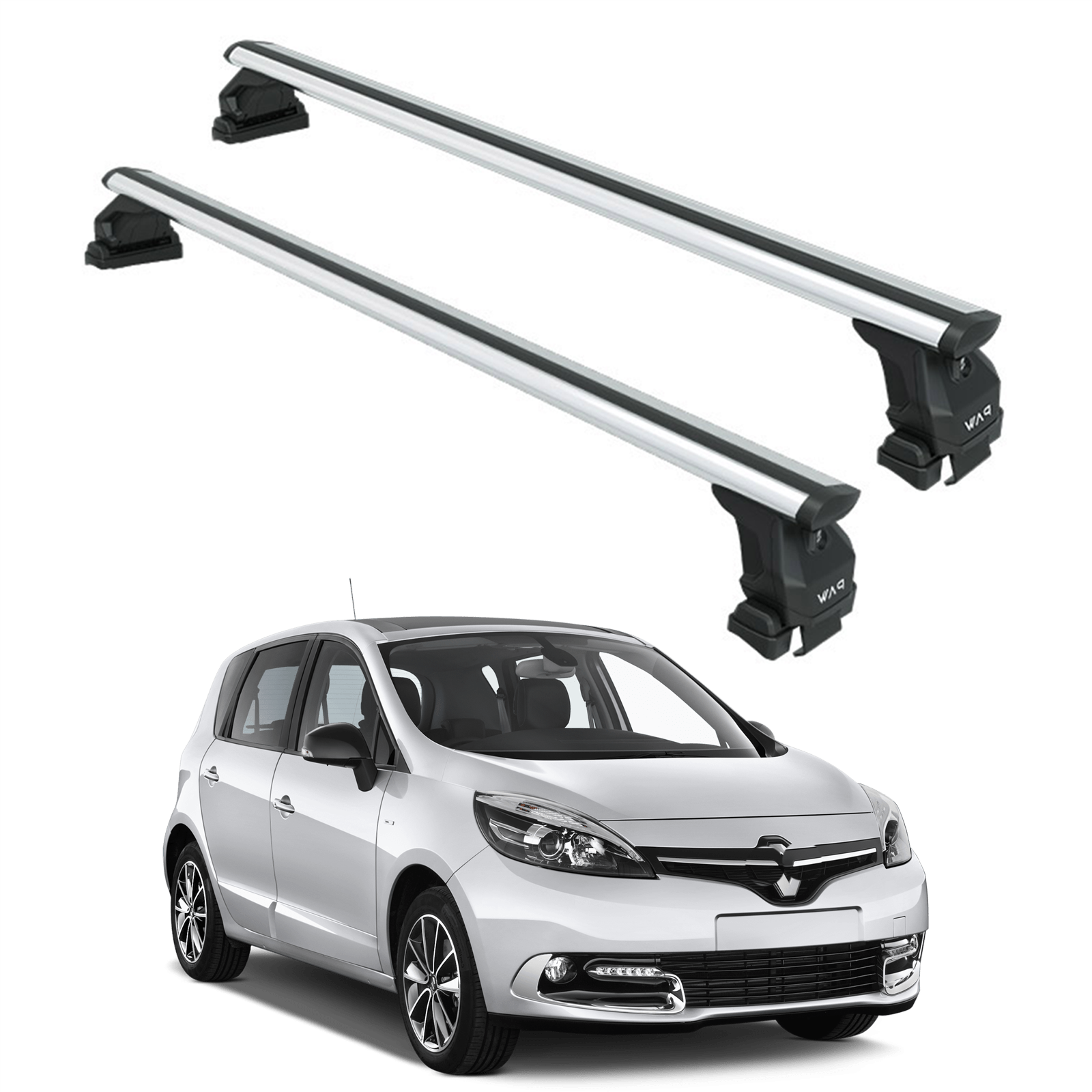 Renault Scenic 2009-2016 Oluksuz Üst Tavan Portbagaj Taşıyıcı Ara Atkısı Toros Serisi Pro 4 Gri