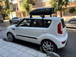 Kia Soul 2008-2013 Oluksuz Üst Tavan Portbagaj Taşıyıcı Ara Atkısı Toros Serisi Pro 4 Gri