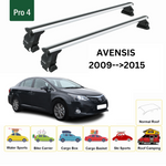 Toros Toyota Avensis (2009-2015) Oluksuz Tavan Ara Atkı Portbagaj Taşıyıcı Pro 4 Gri
