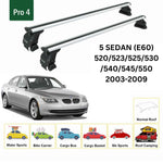 Bmw 5 Sedan E60 2003-2009 Oluksuz Üst Tavan Portbagaj Taşıyıcı Ara Atkısı Toros Serisi Pro 4 Gri