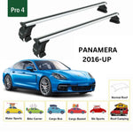 Porsche Panamera 2016-2025 Oluksuz Üst Tavan Portbagaj Taşıyıcı Ara Atkısı Toros Serisi Pro 4 Gri