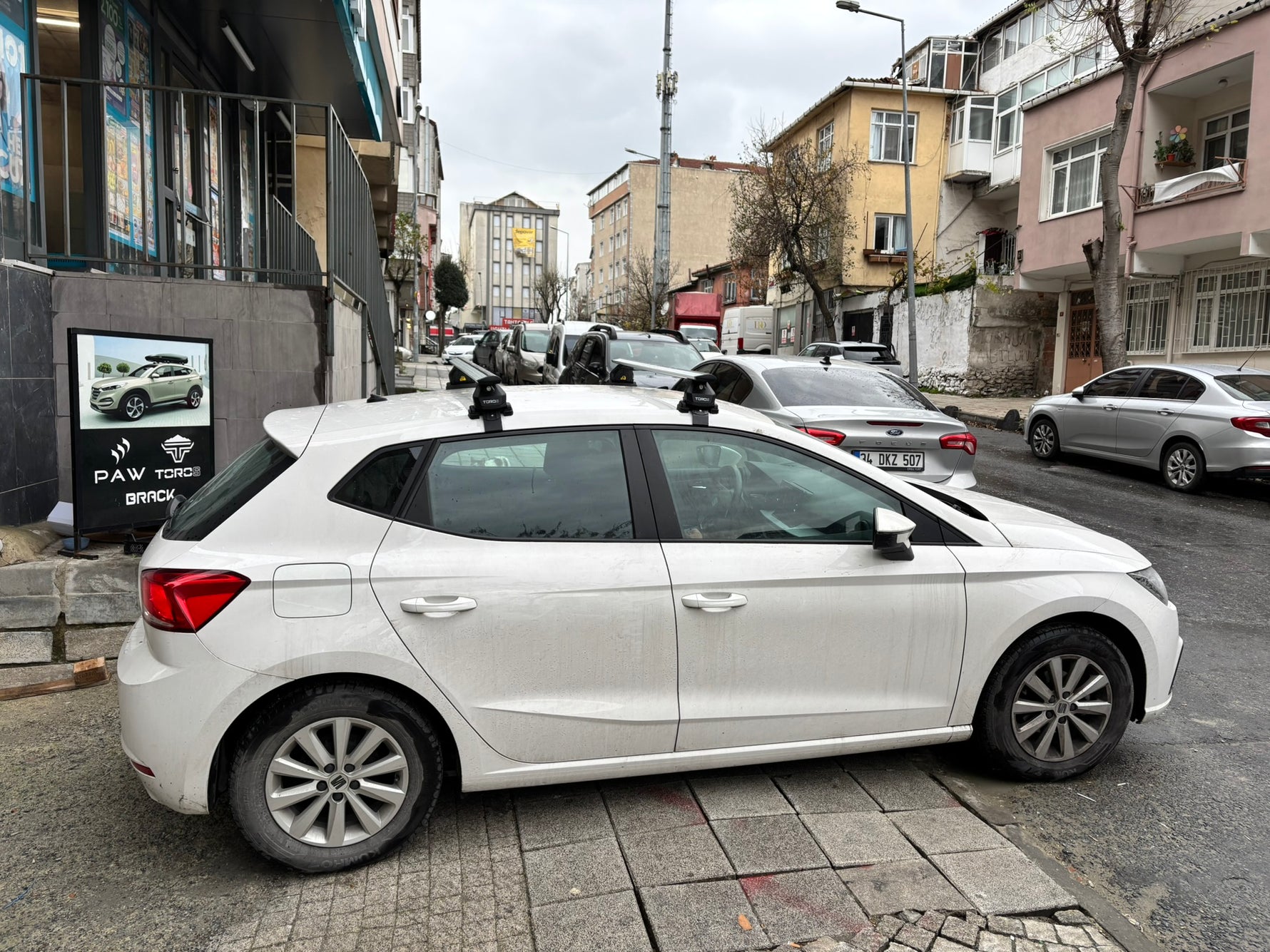 Seat Ibiza (2017-Sonrası) Portbagaj Taşıyıcı Ara Atkı Takımı - Toros Pro 4 - Gri
