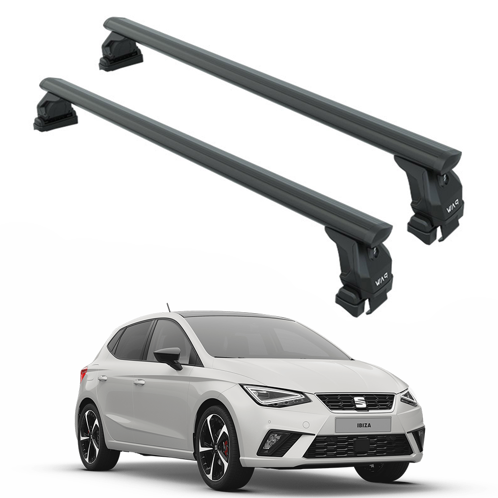 Seat Ibiza (2017-Sonrası) Portbagaj Taşıyıcı Ara Atkı Takımı - Toros Pro 4 - Siyah