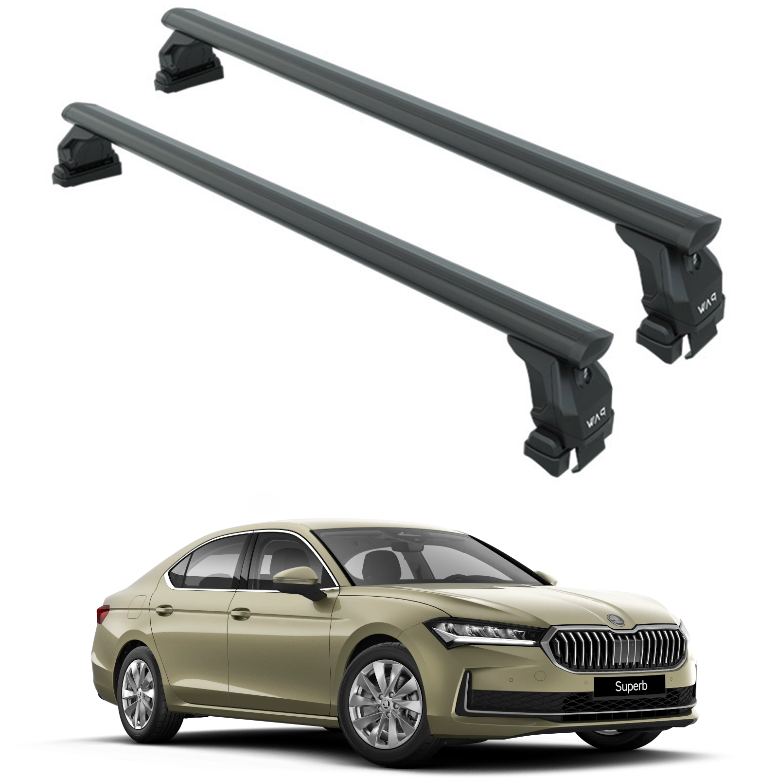Skoda Superb Sedan B9 Tavan Portbagaj Taşıyıcı Ara Atkısı Toros Pro 4 Siyah