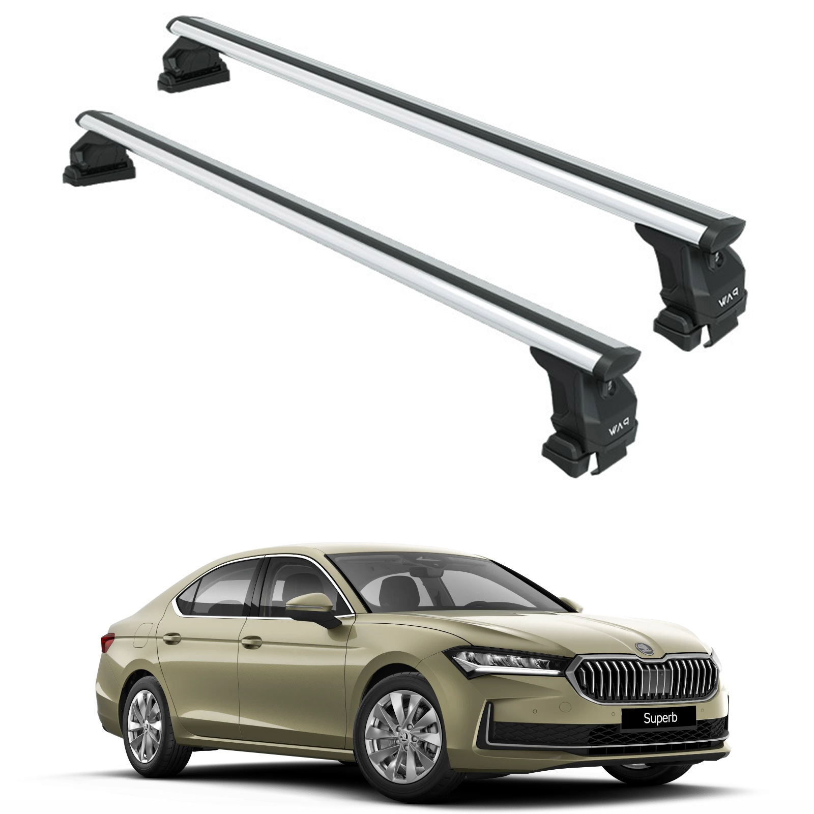 Skoda Superb Sedan B9 Tavan Portbagaj Taşıyıcı Ara Atkısı Toros Pro 4 Gri