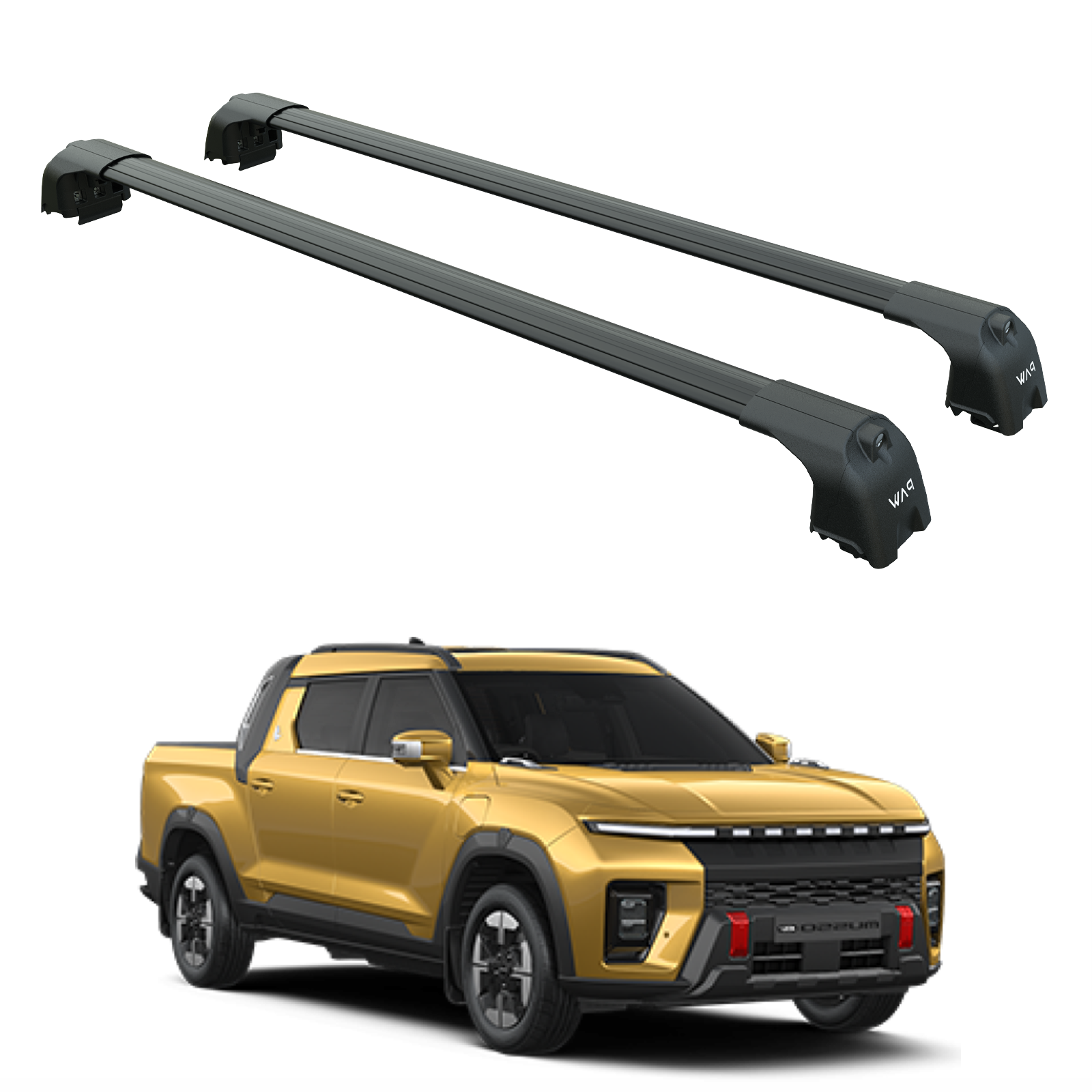 KGM Ssangyong Musso EV Portbagaj Taşıyıcı – Paw Pro 2 Alüminyum Tavan Barı Siyah