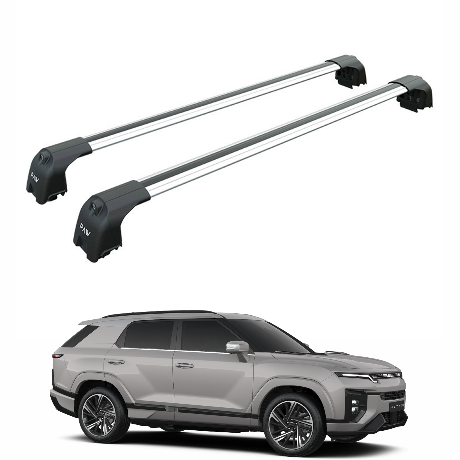 Ssangyong Actyon 2025-2026 Portbagaj Taşıyıcı Ara Atkisi - Ara Çubuk Paw Pro 2 Gri