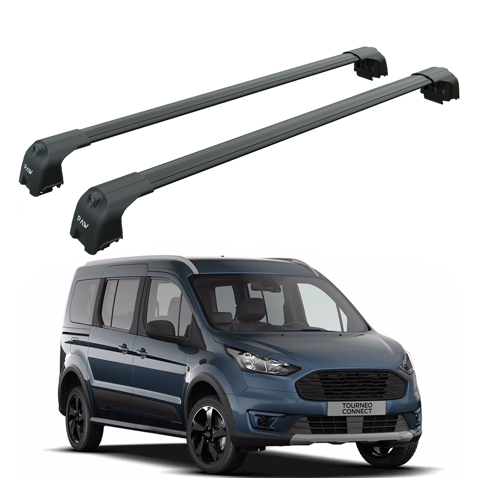 Ford Tourneo Connect 2014-2025 Portbagaj Taşıyıcı Ara Atkisi - Ara Çubuk Paw Pro 2 Pro 2 Siyah
