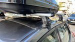 For Toyota Auris 2007-2013 Roof Rack Cross Bars Normal Roof Alu Black