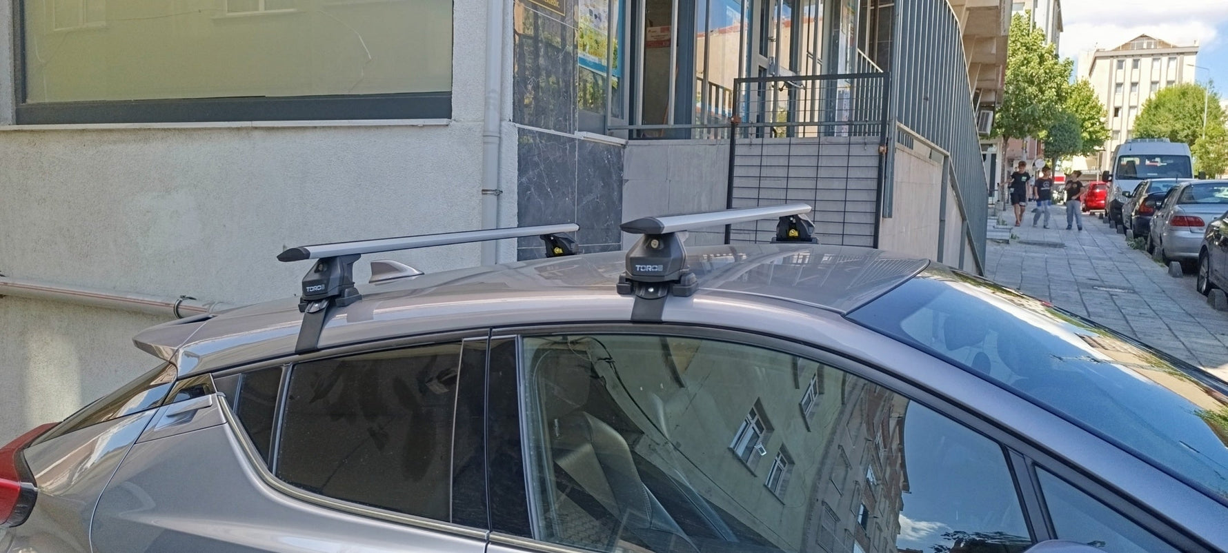Toyota C-Hr 2019-2023Oluksuz Üst Tavan Portbagaj Taşıyıcı Ara Atkısı Toros Serisi Pro 4 Gri