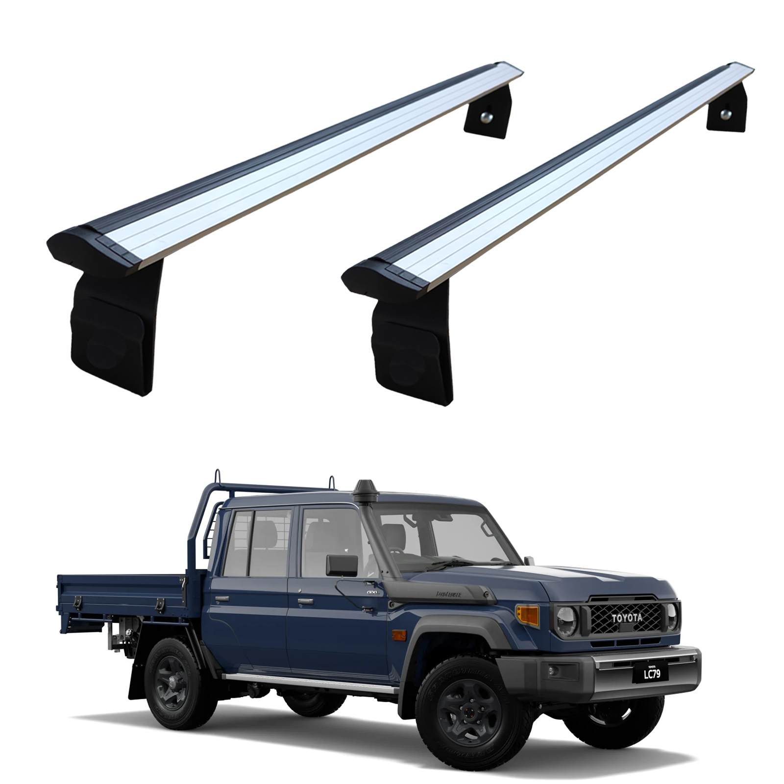 Toyota Land Cruiser 70 Yagmur Oluklu Üst Tavan Taşıyıcı Ara Atkısı Paw Gri