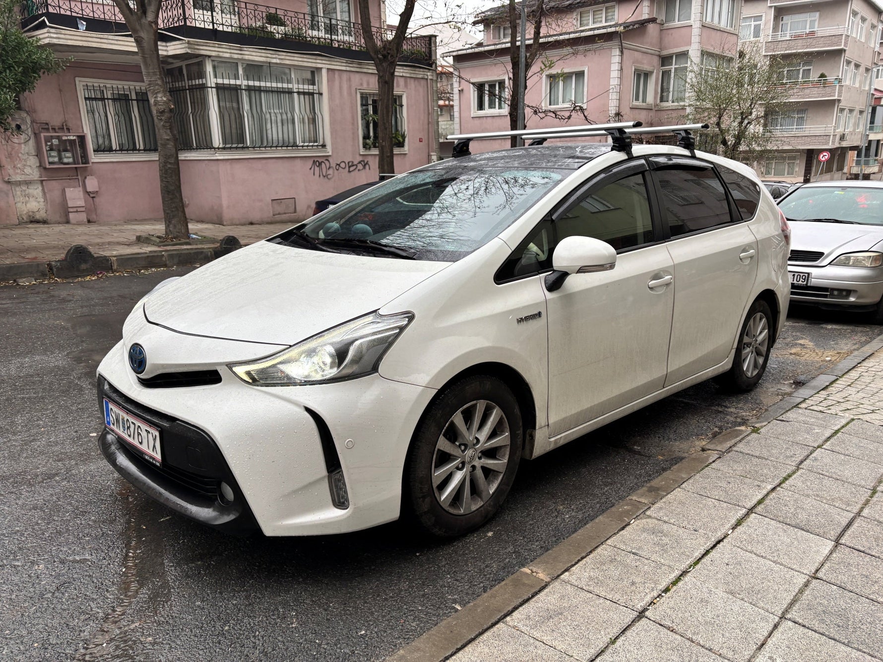 Toros Toyota Prius (2009-2012) Oluksuz Tavan Ara Atkı Portbagaj Taşıyıcı Pro 4 Gri
