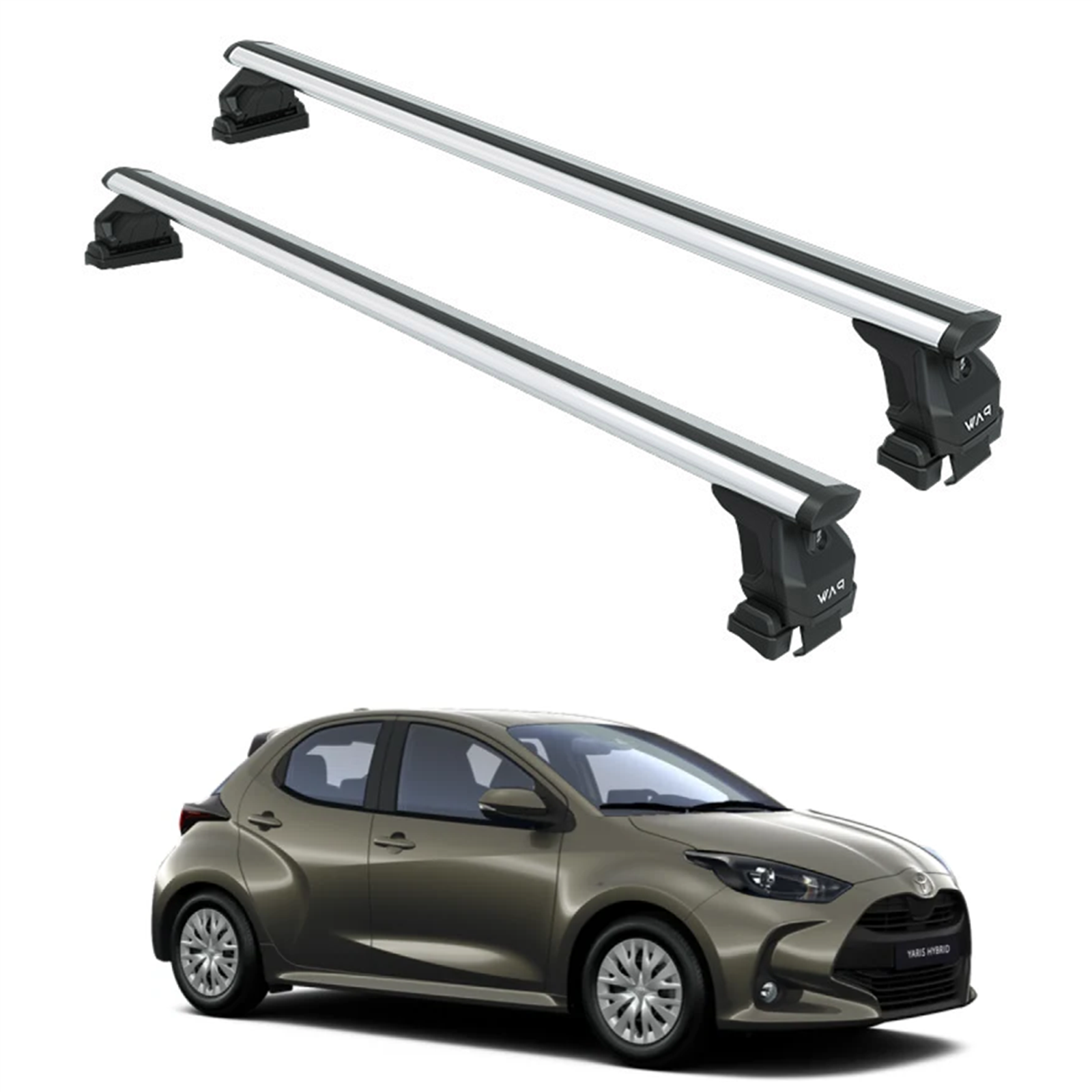 Toyota Yaris Hb 2020-2025 Oluksuz Üst Tavan Portbagaj Taşıyıcı Ara Atkısı Toros Serisi Pro 4 Gri