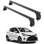 Toyota Yaris Hb 2014-2020 Oluksuz Üst Tavan Portbagaj Taşıyıcı Ara Atkısı Toros Serisi Pro 4 Siyah