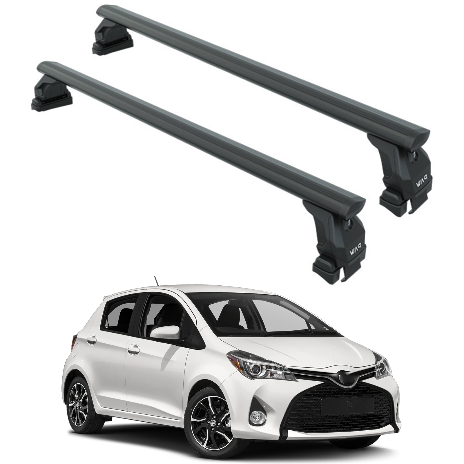 Toyota Yaris Hb 2014-2020 Oluksuz Üst Tavan Portbagaj Taşıyıcı Ara Atkısı Toros Serisi Pro 4 Siyah