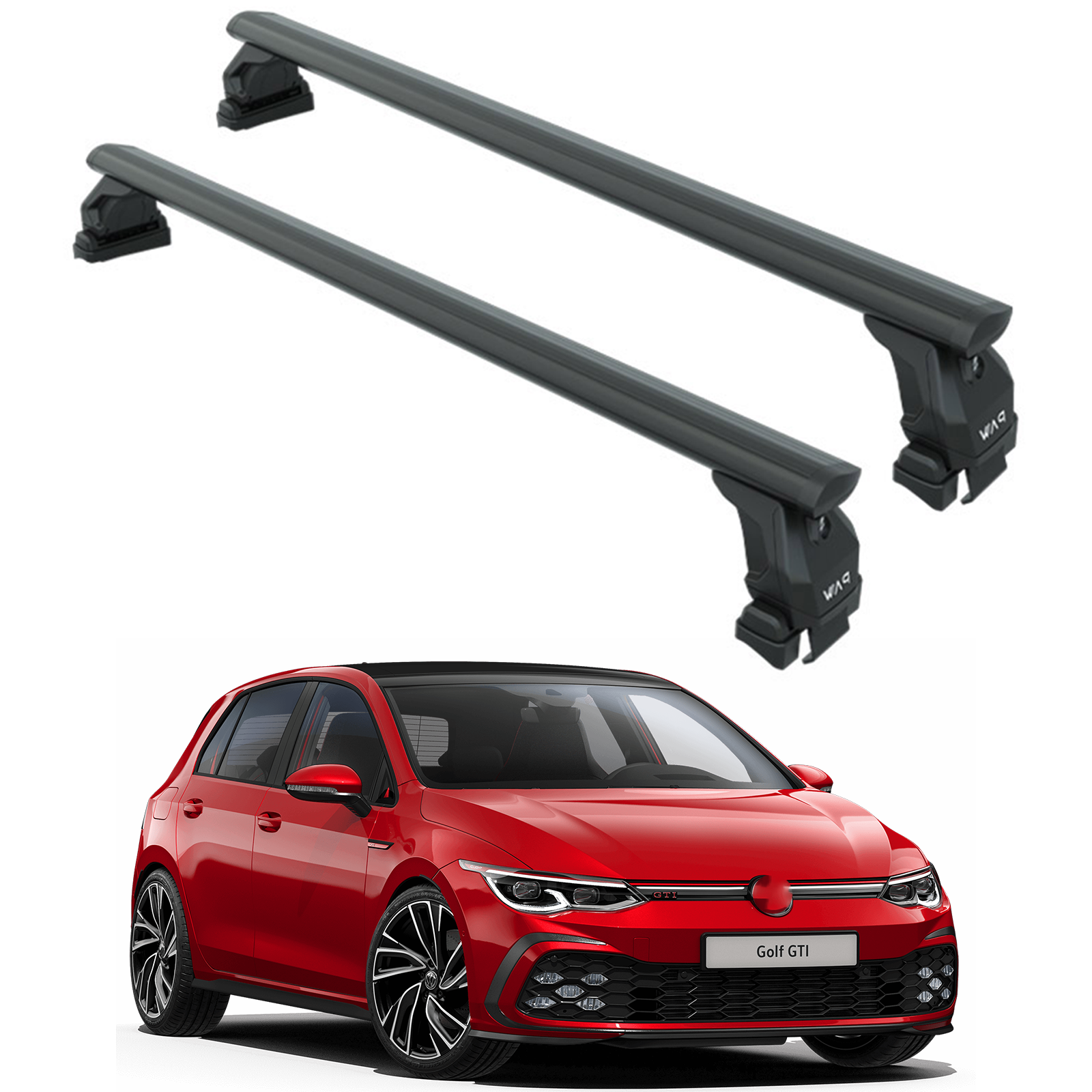 Volkswagen Golf Hb Mk8 2020-2025 Oluksuz Üst Tavan Portbagaj Taşıyıcı Ara Atkısı Toros Serisi Pro 4 Siyah