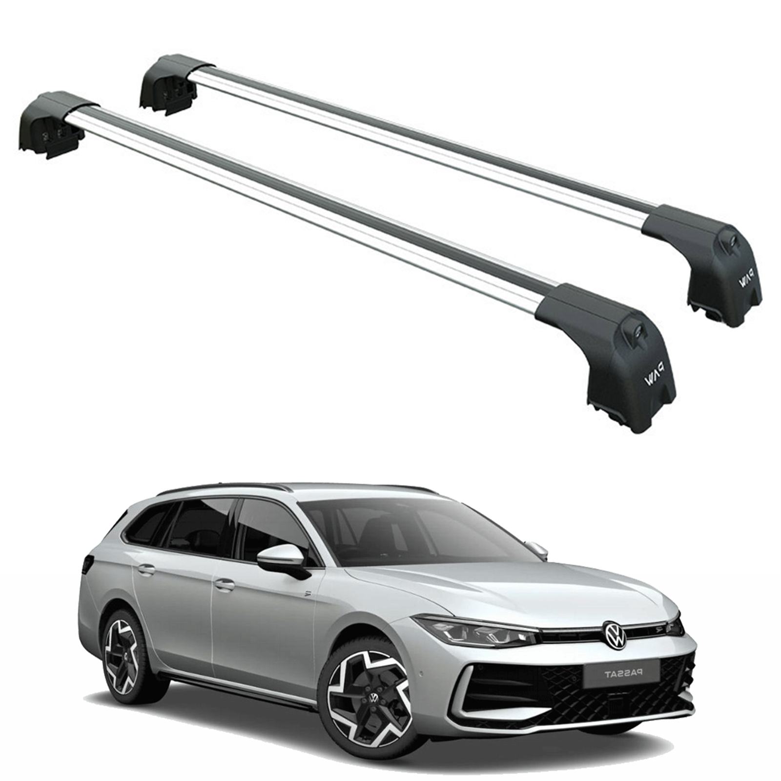 Volkswagen Passat Variant B9 (2023-2025) Portbagaj Taşıyıcı Ara Çubuk - Paw Pro 2 Gri