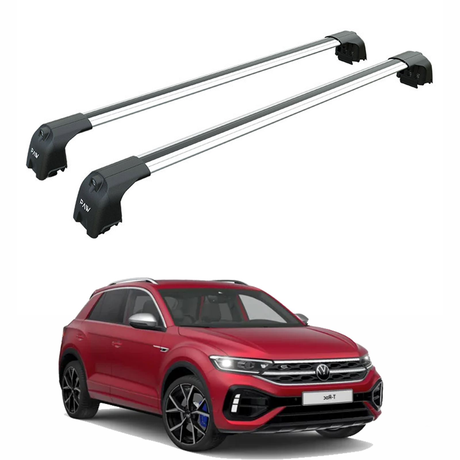 Volkswagen T-Roc 2017-2025 Portbagaj Taşıyıcı Ara Atkisi - Ara Çubuk Paw Pro 2 Gri