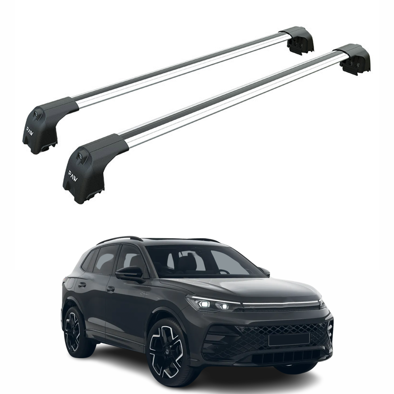 Volkswagen Tiguan 2024-2026 Ara Atkisi - Ara Bar Paw Pro 2 Gri