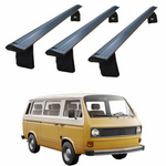 Volkswagen Transporter T3 1980-1990 Yagmur Oluklu Üst Tavan Taşıyıcı Ara Atkısı Paw Siyah 3 Adet