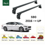 Volvo S90 2016-2025 Oluksuz Üst Tavan Portbagaj Taşıyıcı Ara Atkısı Toros Serisi Pro 4 Siyah
