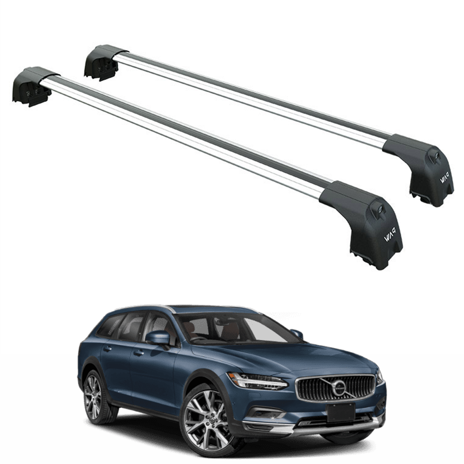 Volvo V90 2016-2025 Portbagaj Taşıyıcı Ara Atkisi - Ara Çubuk Paw Pro 2 Gri