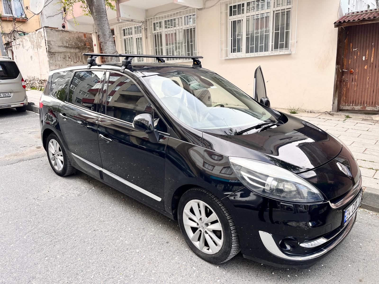 Renault Scenic 2016-2023 Oluksuz Üst Tavan Portbagaj Taşıyıcı Ara Atkısı Toros Serisi Pro 4 Gri