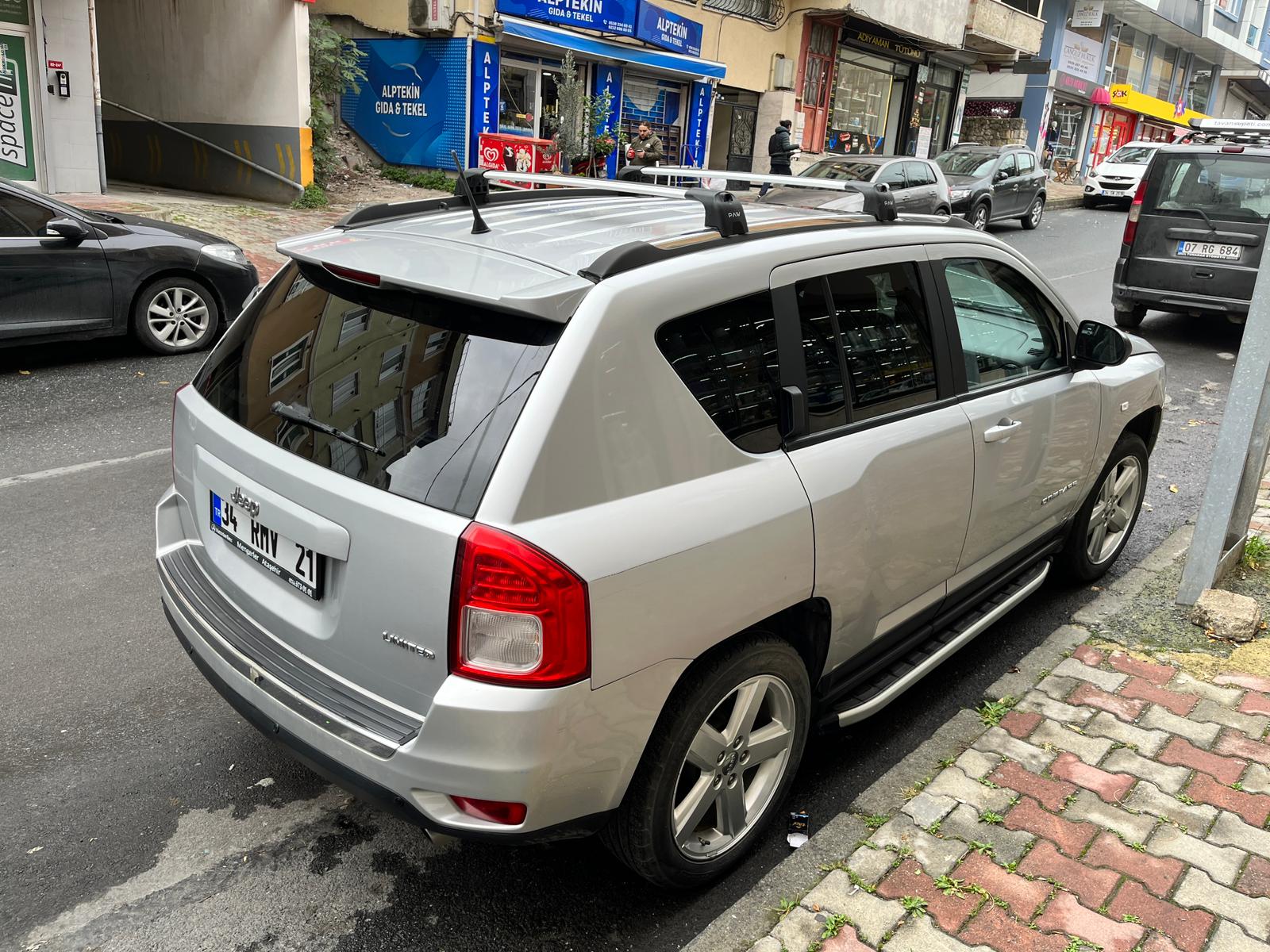Jeep Compass 2011-2017 Portbagaj Taşıyıcı Ara Atkisi - Ara Çubuk Paw Pro 2 Gri
