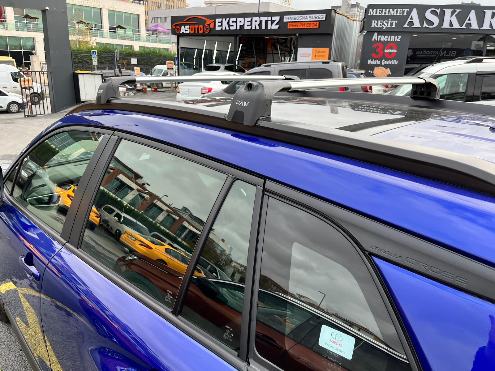 Toyota Corolla Cross Portbagaj Taşıyıcı Ara Atkisi - Ara Bar, Paw Pro 2, Siyah