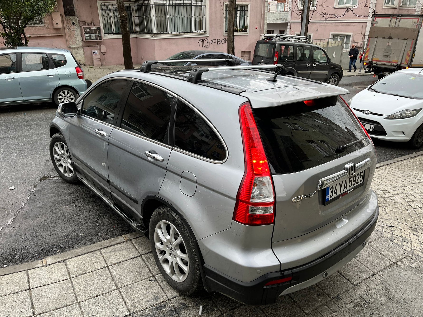 Honda Cr-V Mk3 2007-2012 Portbagaj Taşıyıcı Ara Atkisi - Ara Çubuk Paw Pro 2 Gri