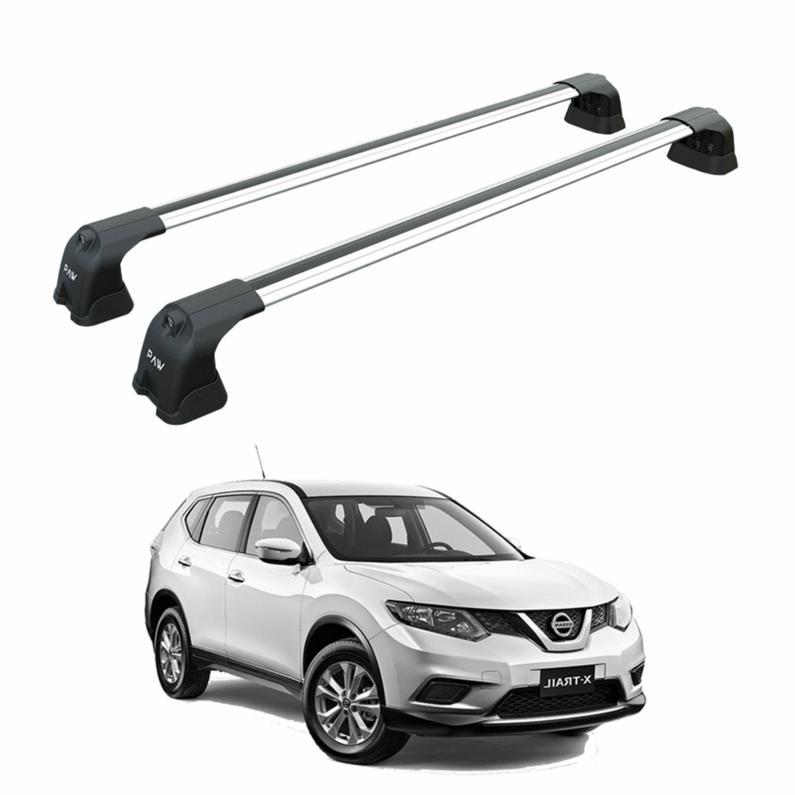Nissan X-Trail T32 2014-2021 Portbagaj Taşıyıcı Ara Atkisi - Ara Çubuk Paw Pro 3 Gri