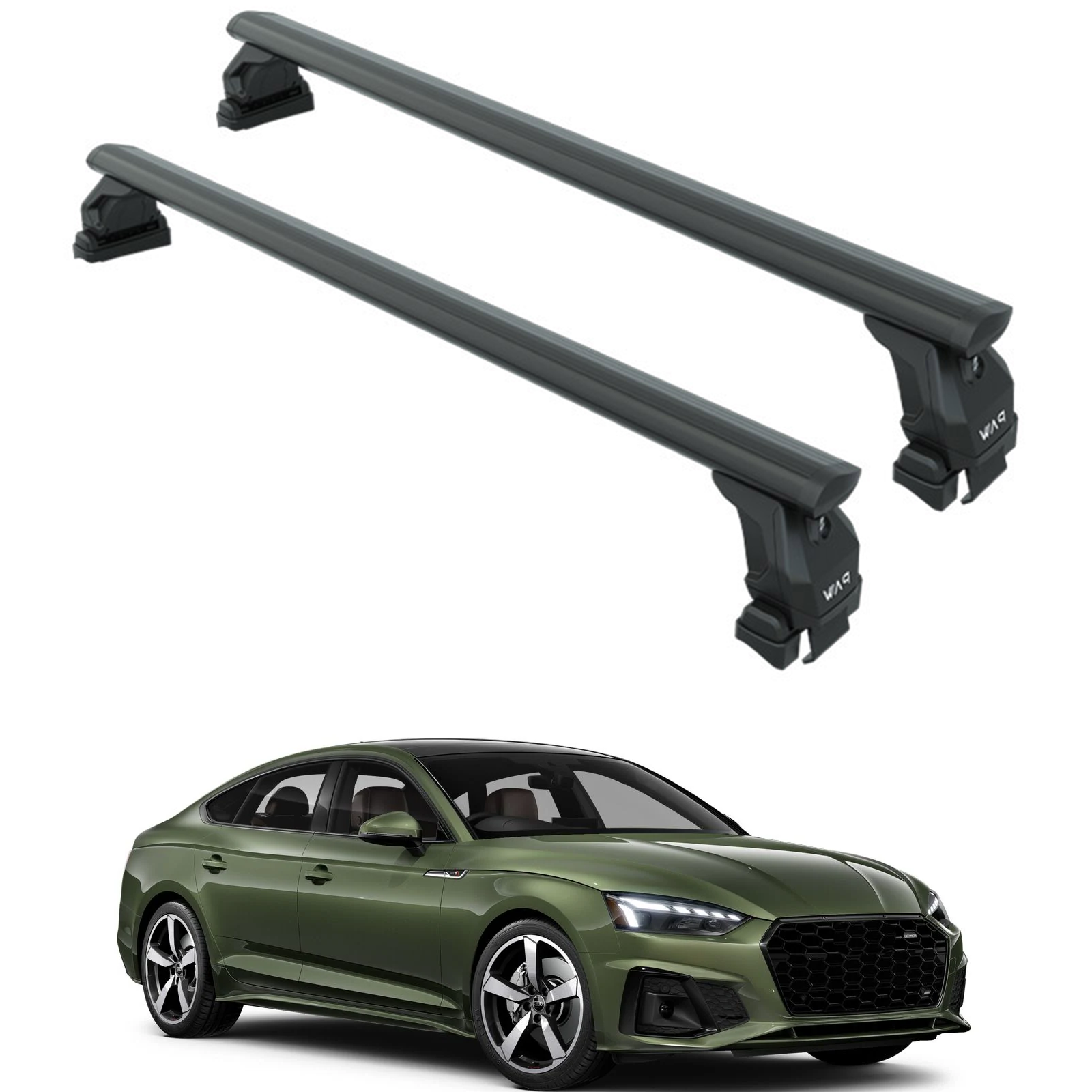 Audi A5 Sportback 2017-2024 Oluksuz Üst Tavan Portbagaj Taşıyıcı Ara Atkısı Toros Serisi Pro 4 Siyah