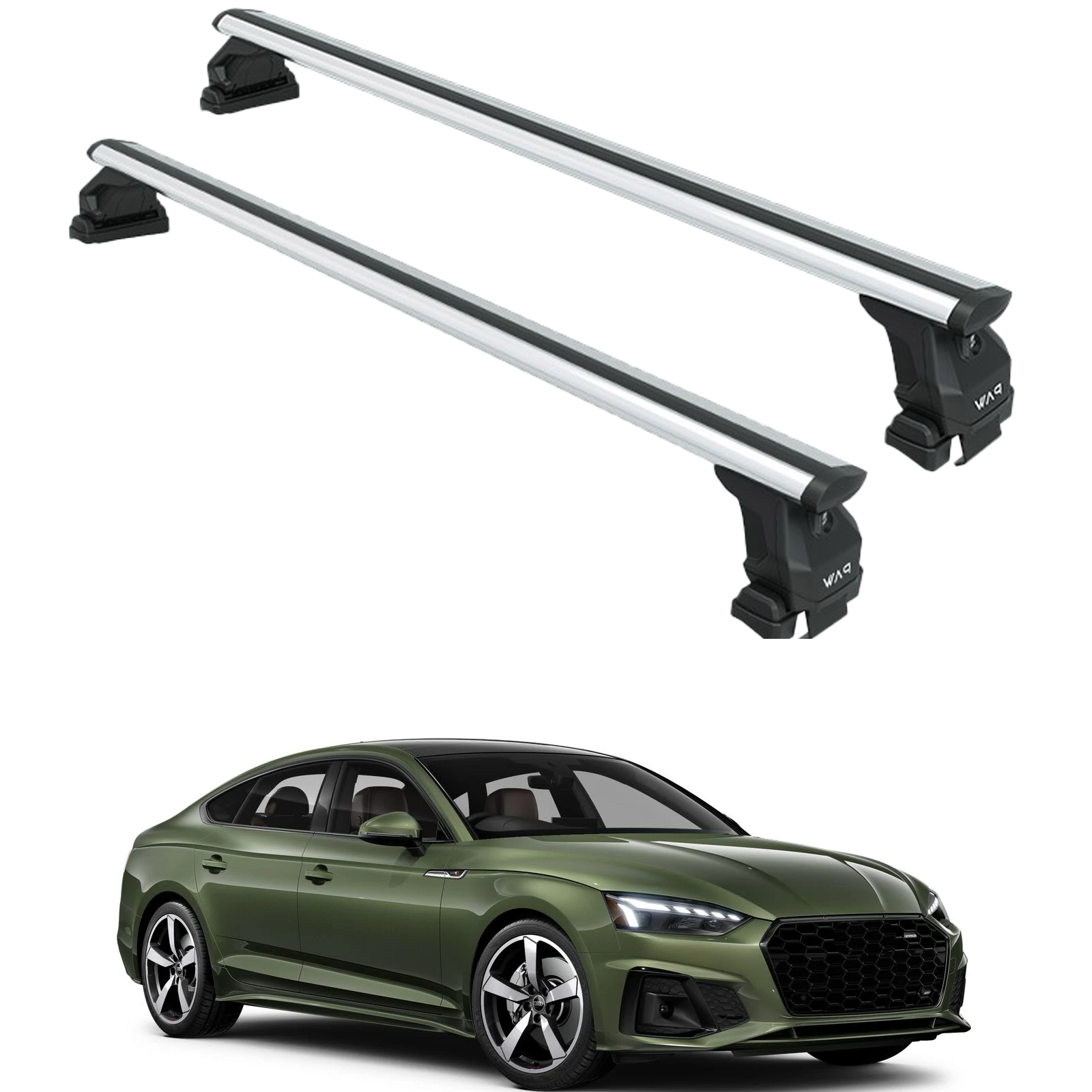 Audi A5 Sportback 2017-2024 Oluksuz Üst Tavan Portbagaj Taşıyıcı Ara Atkısı Toros Serisi Pro 4 Gri