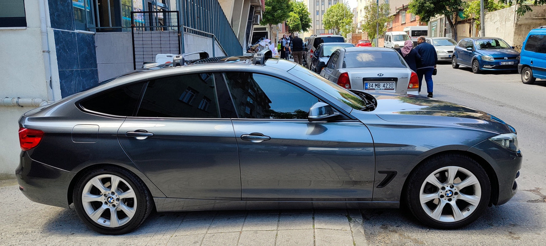 Bmw 5 Serisi GT F07 (2009-2017) Ara Atkı Portbagaj Taşıyıcı - Paw Pro 3 Siyah