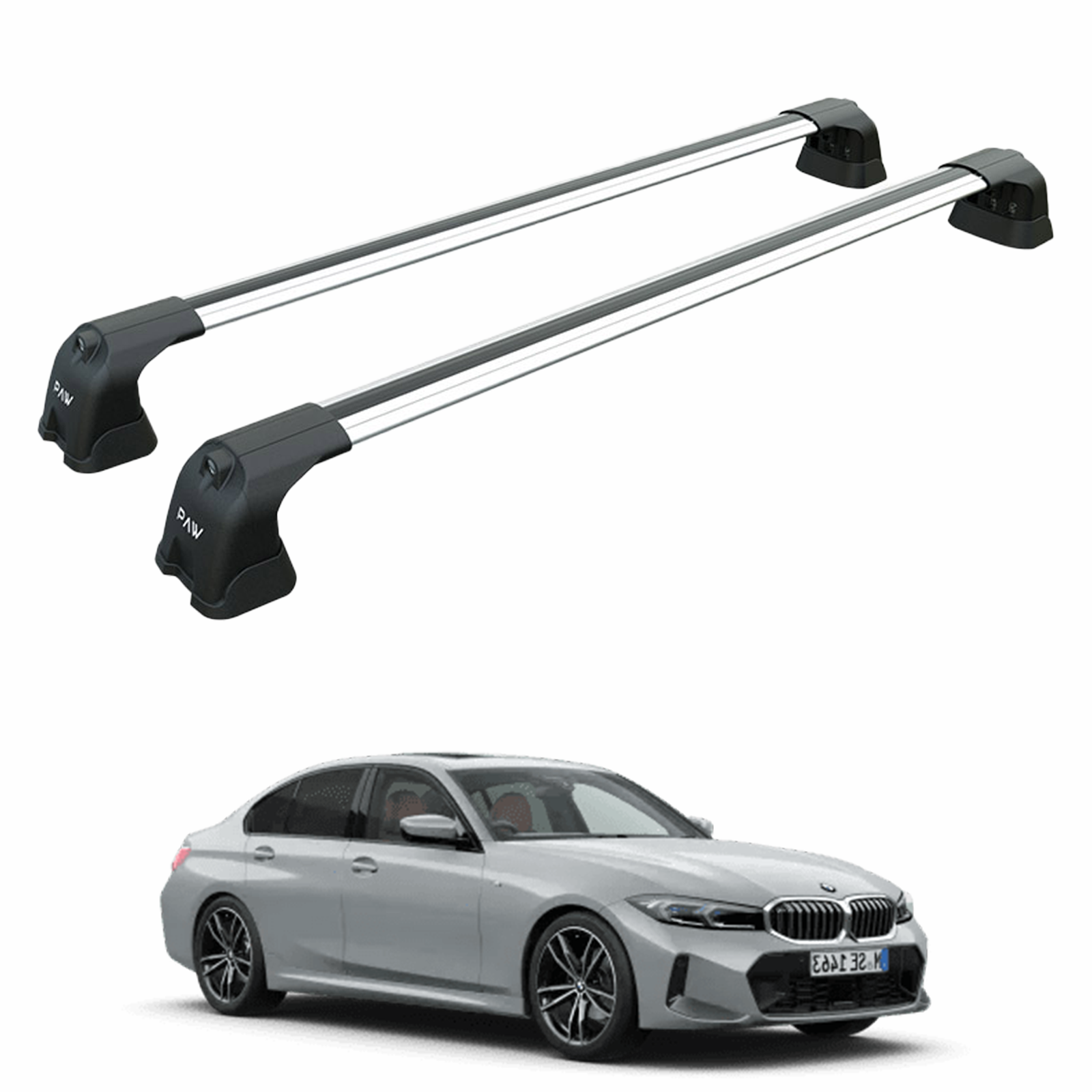 Bmw 5 Sedan G30 2016-2023 Portbagaj Taşıyıcı Ara Atkı Aparatı Paw Pro 3 Gri