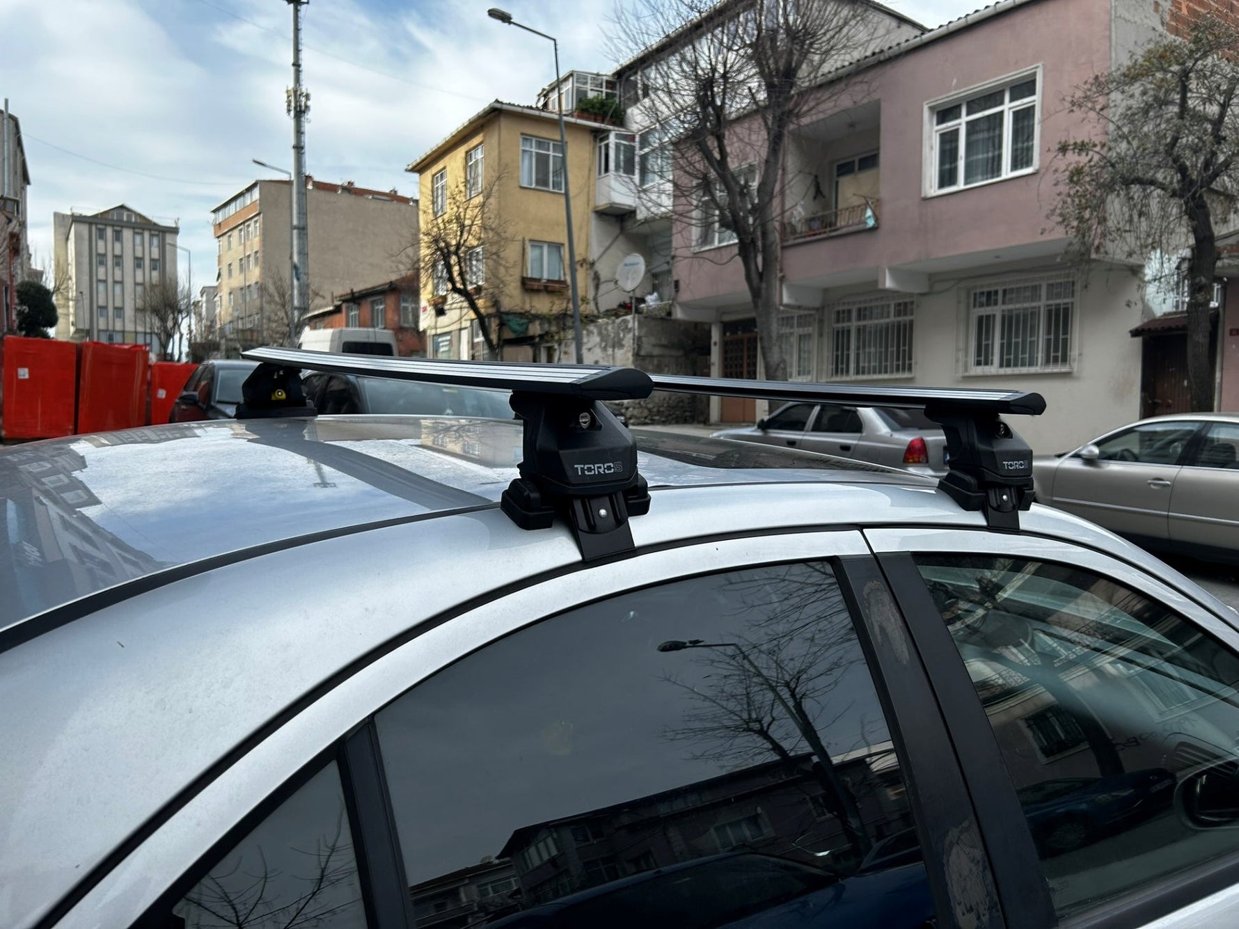Mercedes C Sedan Serisi W203 Tavan Portbagaj Taşıyıcı Ara Atkısı Toros Pro 4 Gri