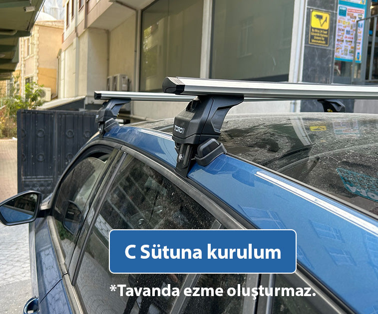 Skoda Enyaq Coupe Oluksuz Üst Tavan Portbagaj Taşıyıcı Ara Atkısı Toros Serisi Pro 4 Siyah