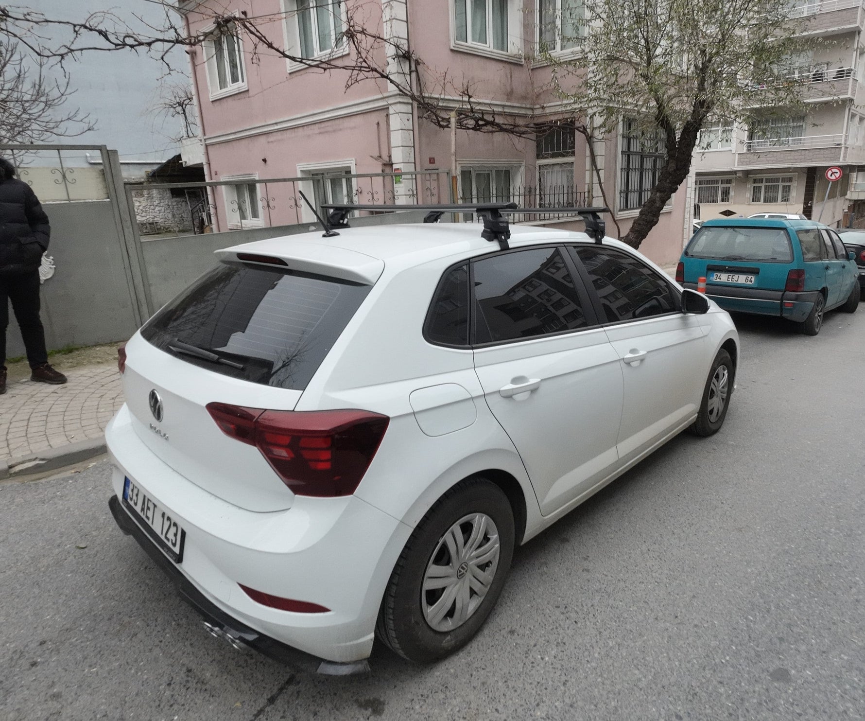 Volkswagen Polo 5D 2009-2014 Oluksuz Üst Tavan Portbagaj Taşıyıcı Ara Atkısı Toros Serisi Pro 4 Gri